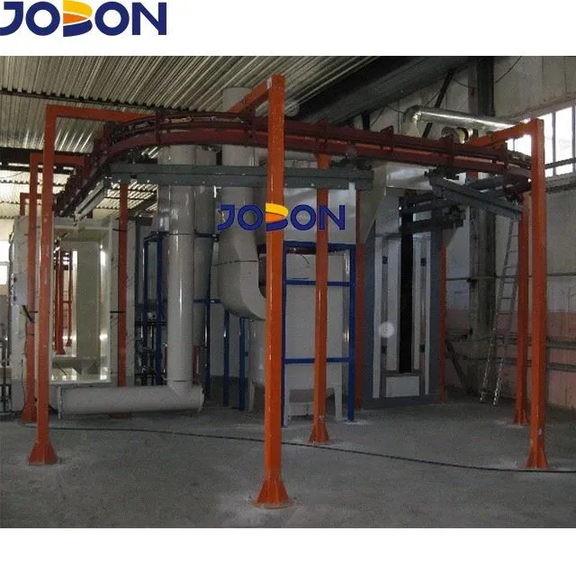 Automatic line with spraying pre-treatment